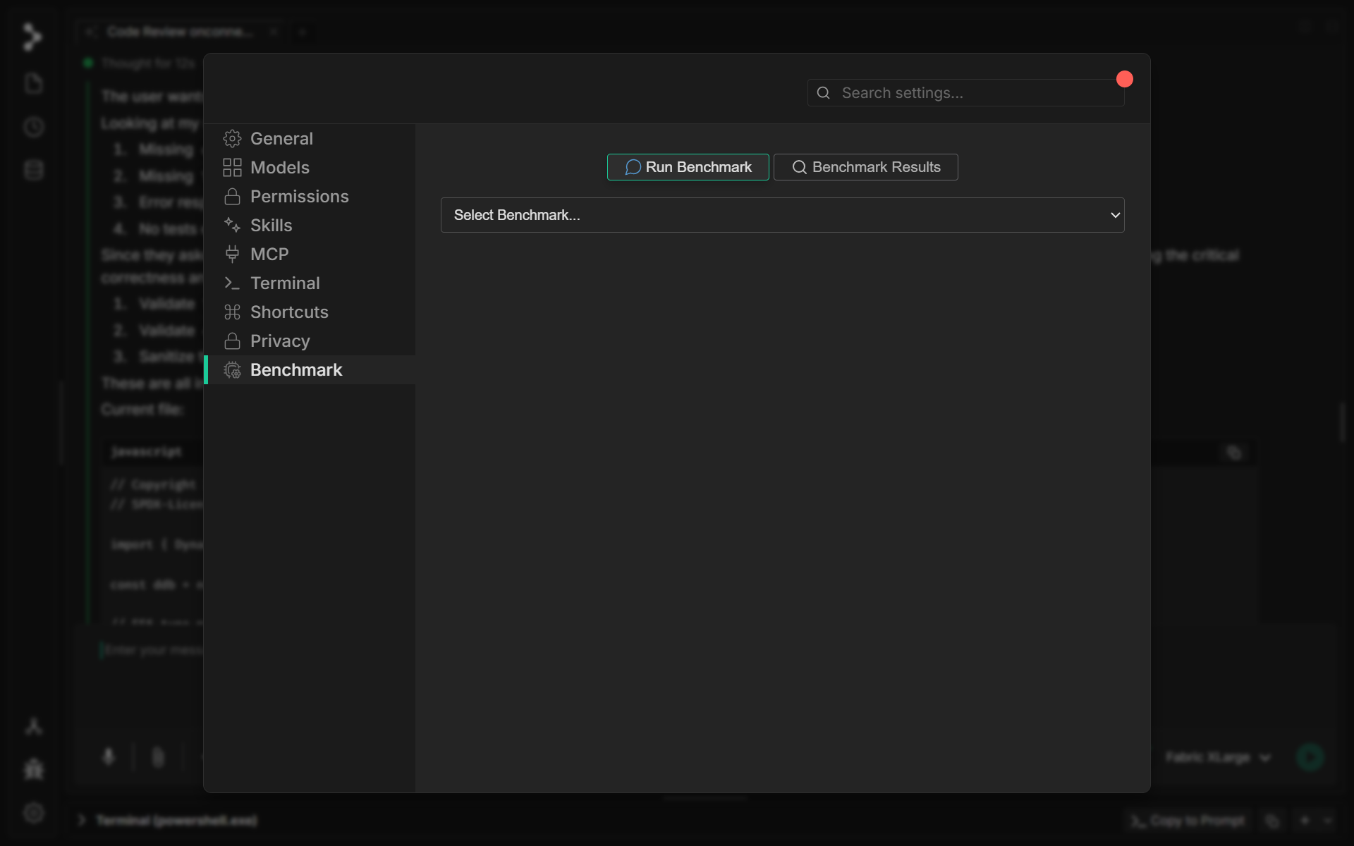Settings - Fabric Documentation